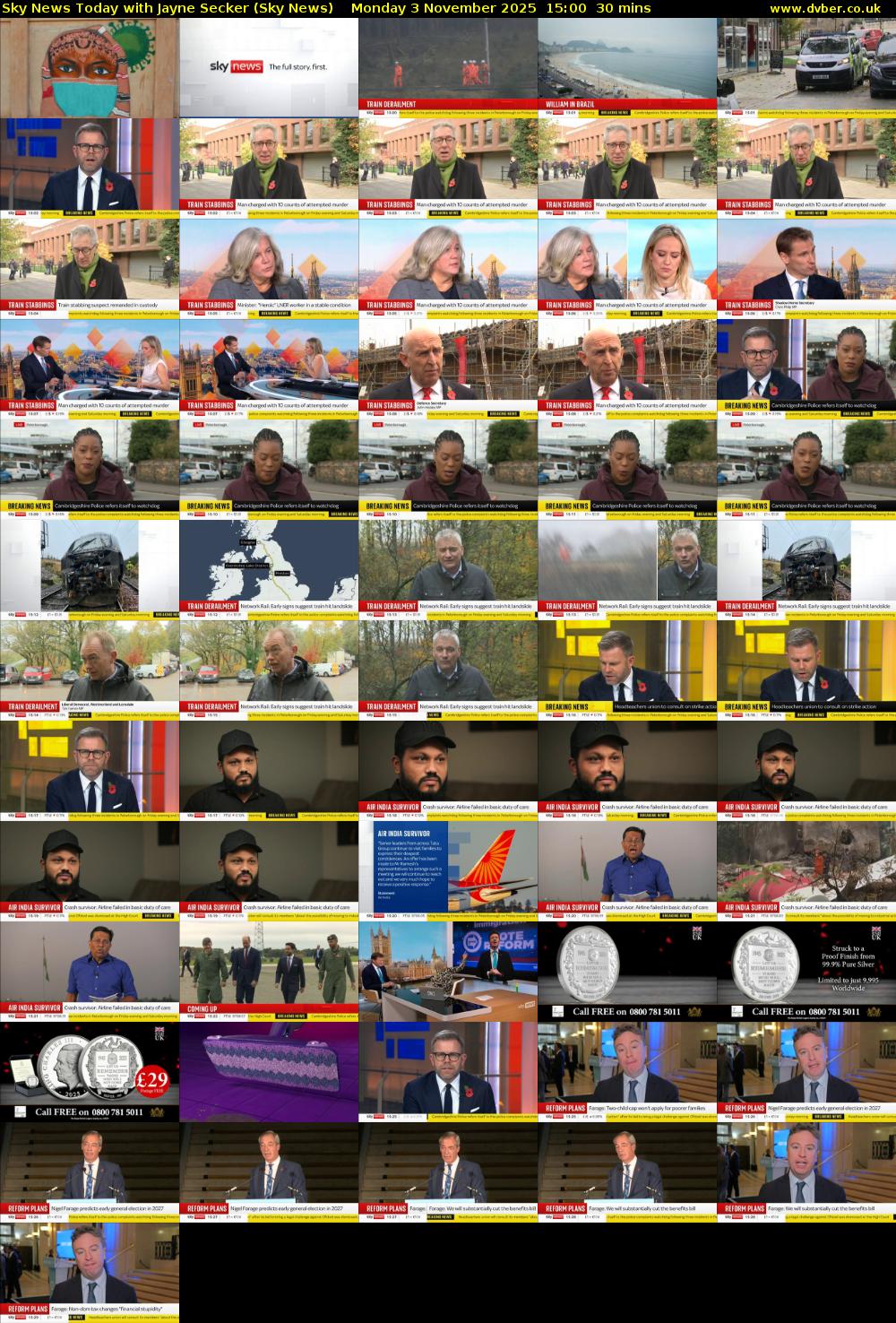 Sky News Today with Jayne Secker (Sky News) Monday 3 November 2025 15:00 - 15:30