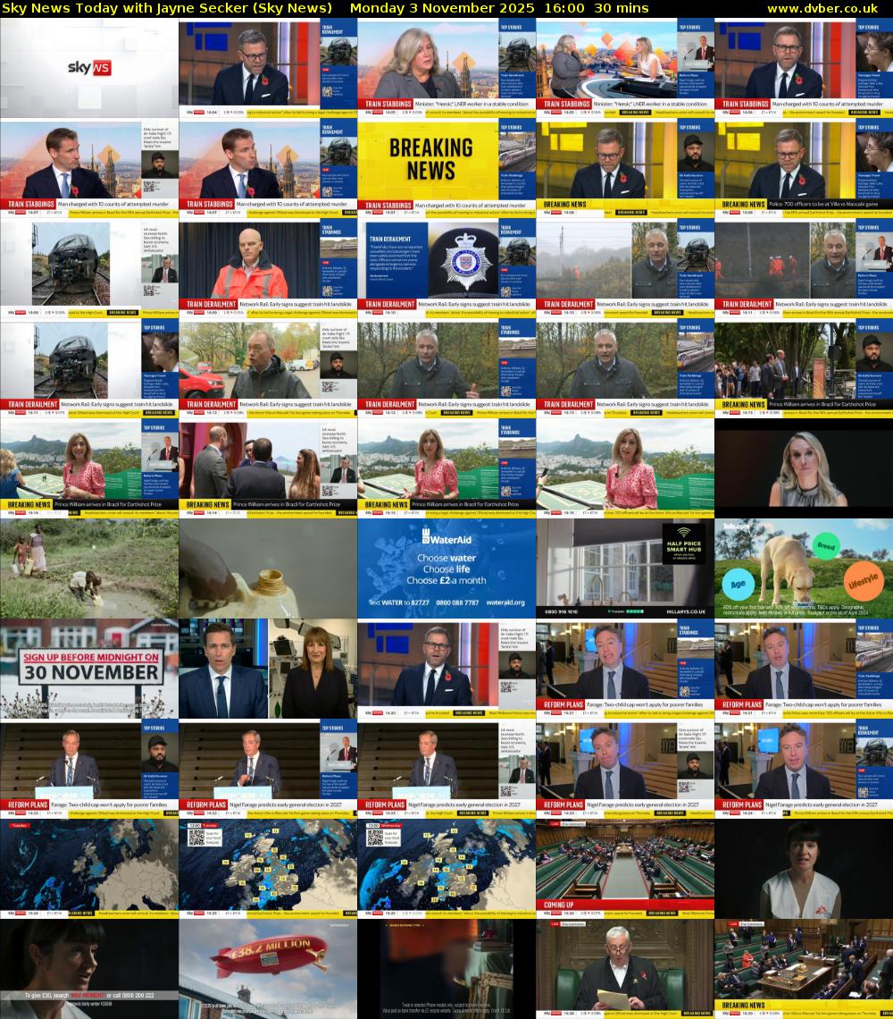 Sky News Today with Jayne Secker (Sky News) Monday 3 November 2025 16:00 - 16:30