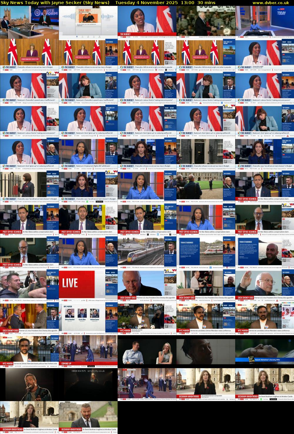 Sky News Today with Jayne Secker (Sky News) Tuesday 4 November 2025 13:00 - 13:30