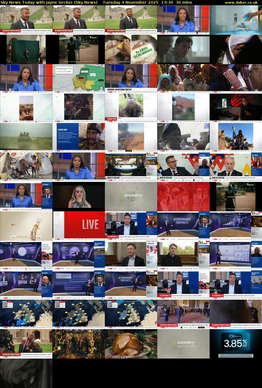 Sky News Today with Jayne Secker (Sky News) Tuesday 4 November 2025 13:30 - 14:00