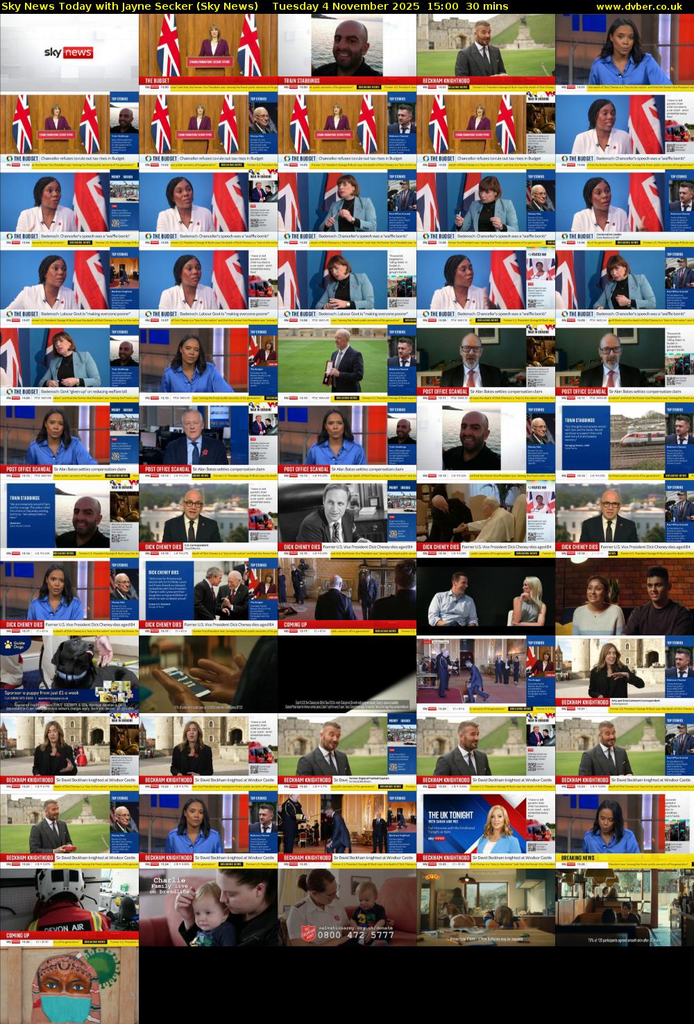 Sky News Today with Jayne Secker (Sky News) Tuesday 4 November 2025 15:00 - 15:30