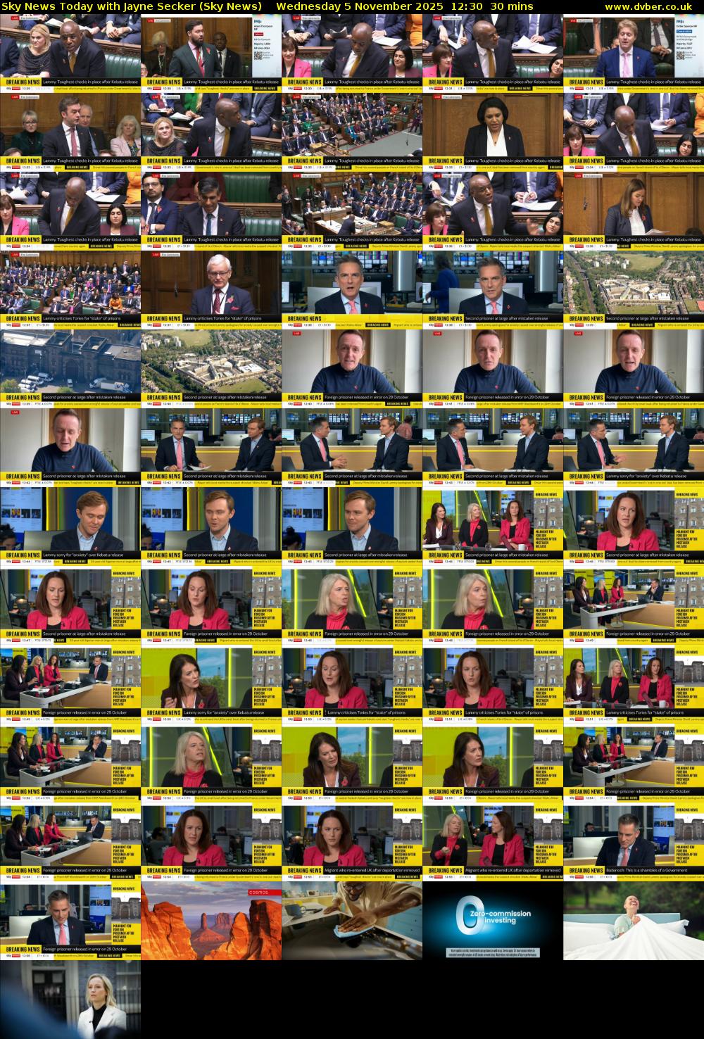 Sky News Today with Jayne Secker (Sky News) Wednesday 5 November 2025 12:30 - 13:00