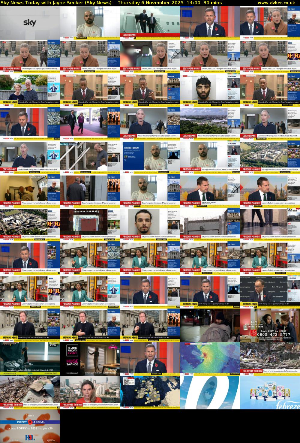 Sky News Today with Jayne Secker (Sky News) Thursday 6 November 2025 14:00 - 14:30