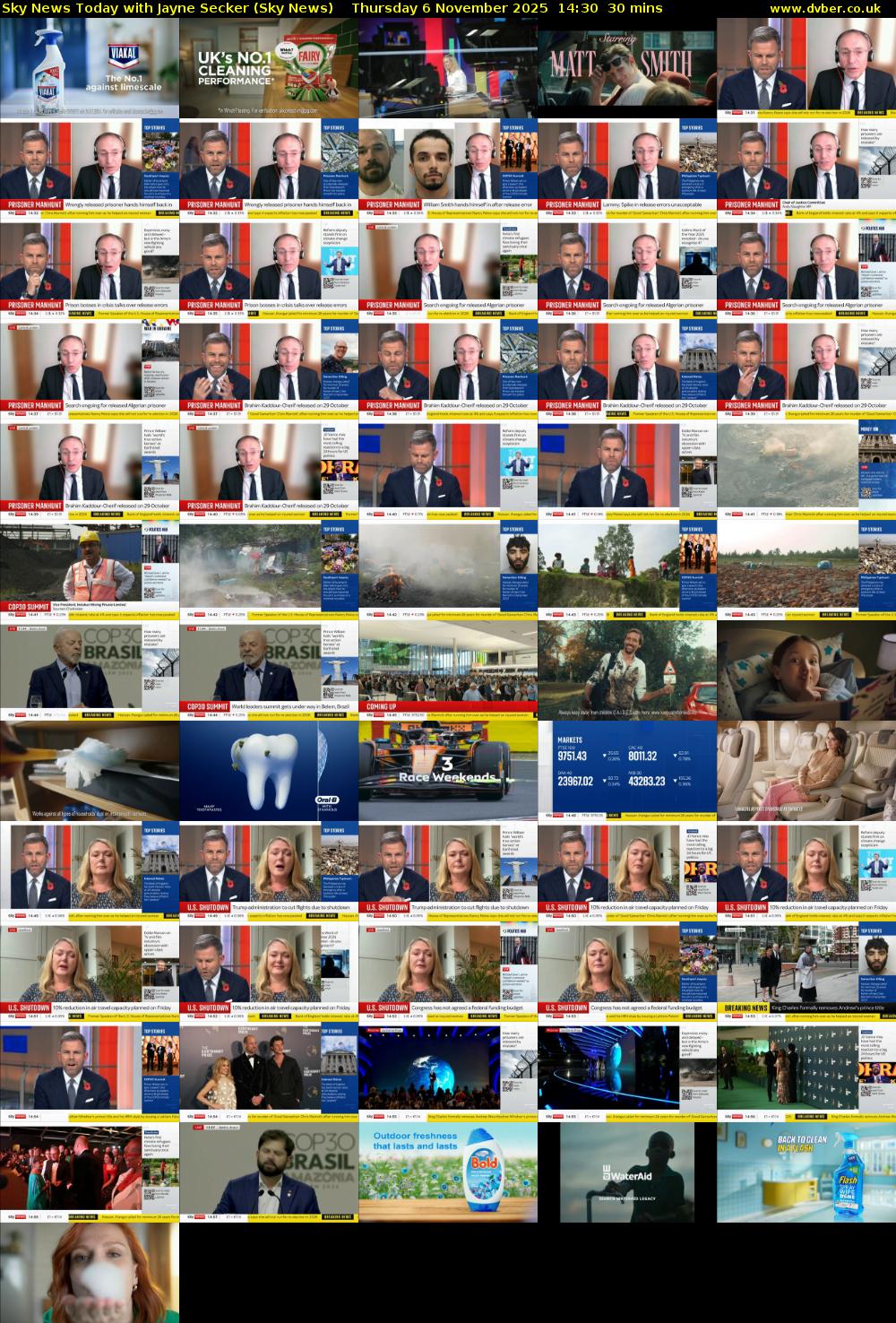 Sky News Today with Jayne Secker (Sky News) Thursday 6 November 2025 14:30 - 15:00