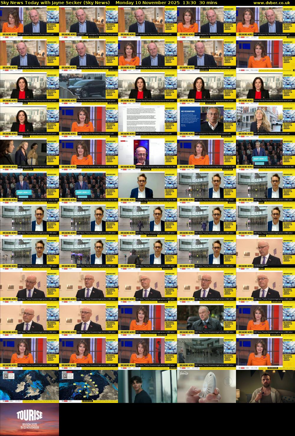 Sky News Today with Jayne Secker (Sky News) Monday 10 November 2025 13:30 - 14:00