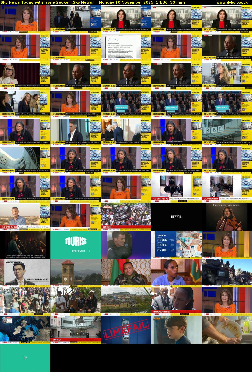 Sky News Today with Jayne Secker (Sky News) Monday 10 November 2025 14:30 - 15:00