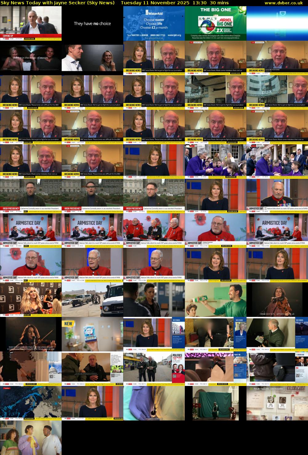 Sky News Today with Jayne Secker (Sky News) Tuesday 11 November 2025 13:30 - 14:00