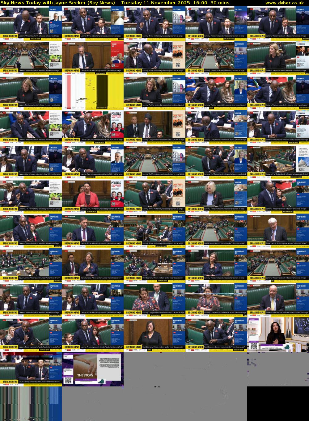 Sky News Today with Jayne Secker (Sky News) Tuesday 11 November 2025 16:00 - 16:30