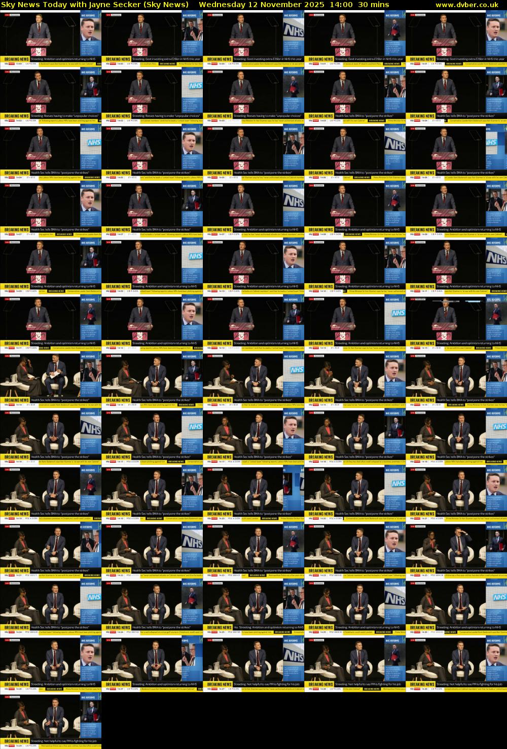 Sky News Today with Jayne Secker (Sky News) Wednesday 12 November 2025 14:00 - 14:30