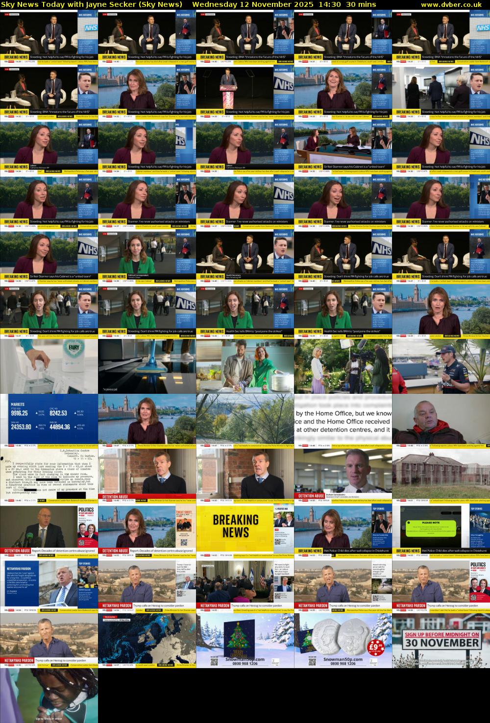 Sky News Today with Jayne Secker (Sky News) Wednesday 12 November 2025 14:30 - 15:00