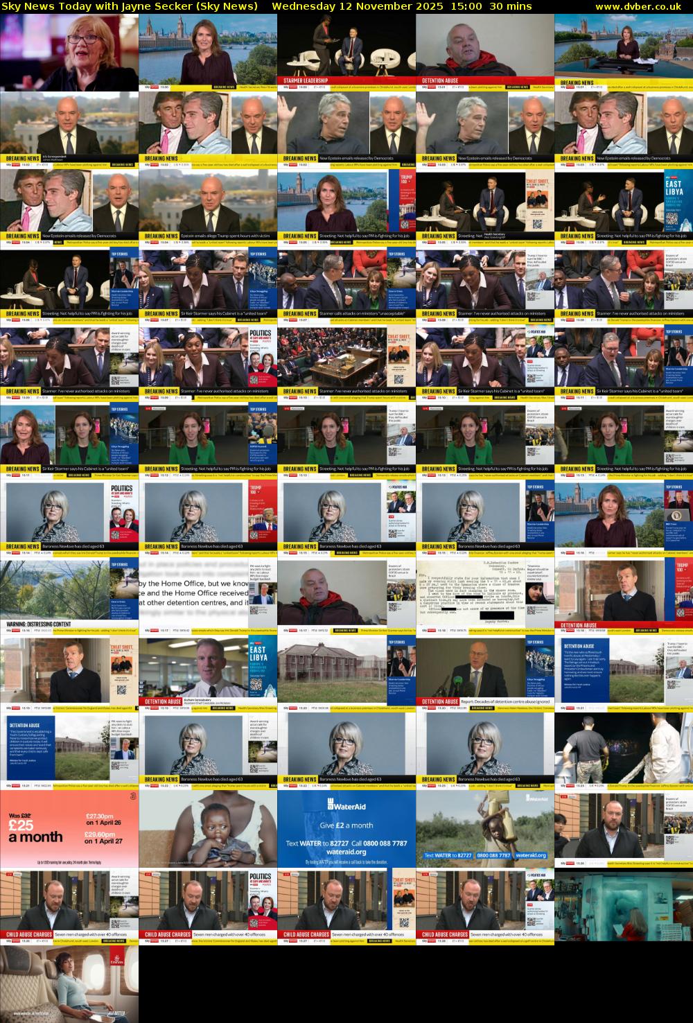 Sky News Today with Jayne Secker (Sky News) Wednesday 12 November 2025 15:00 - 15:30