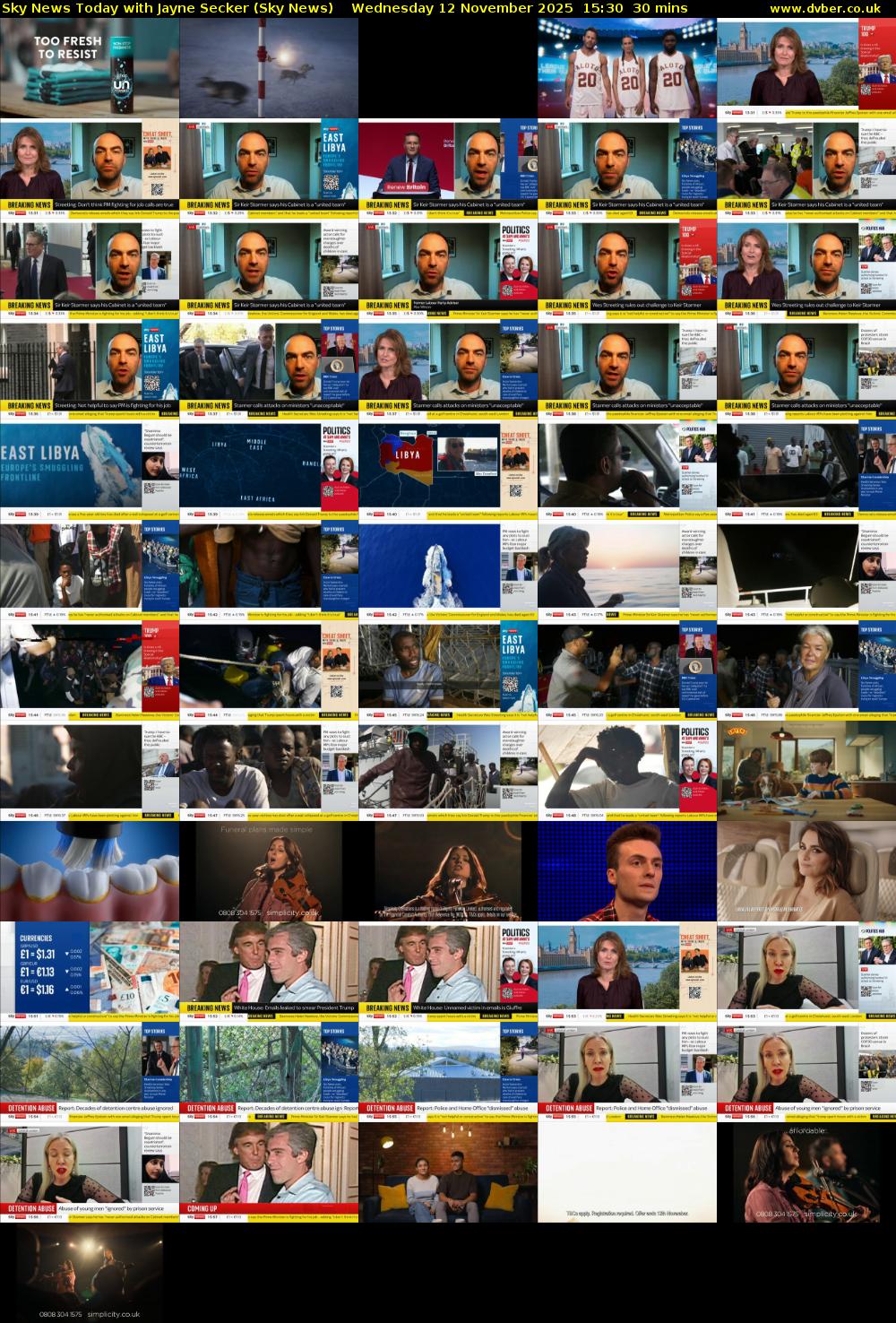 Sky News Today with Jayne Secker (Sky News) Wednesday 12 November 2025 15:30 - 16:00