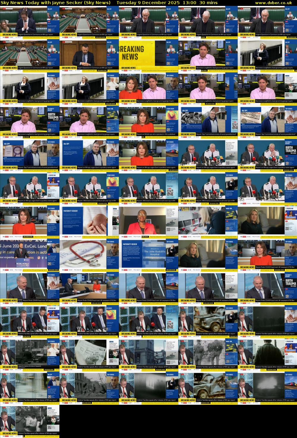 Sky News Today with Jayne Secker (Sky News) Tuesday 9 December 2025 13:00 - 13:30