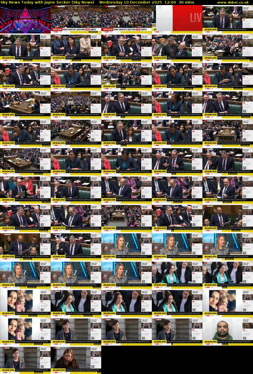 Sky News Today with Jayne Secker (Sky News) Wednesday 10 December 2025 12:00 - 12:30