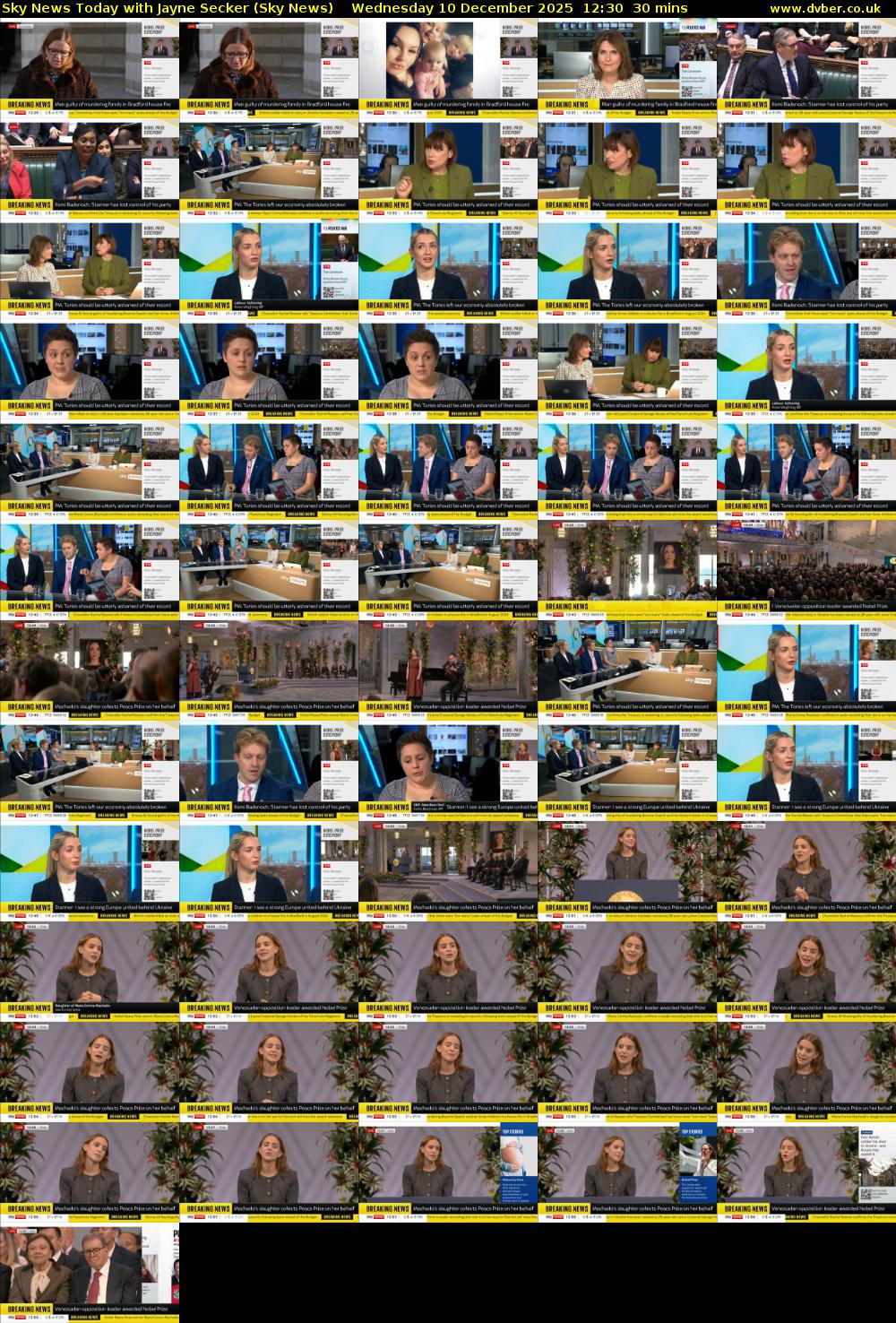 Sky News Today with Jayne Secker (Sky News) Wednesday 10 December 2025 12:30 - 13:00