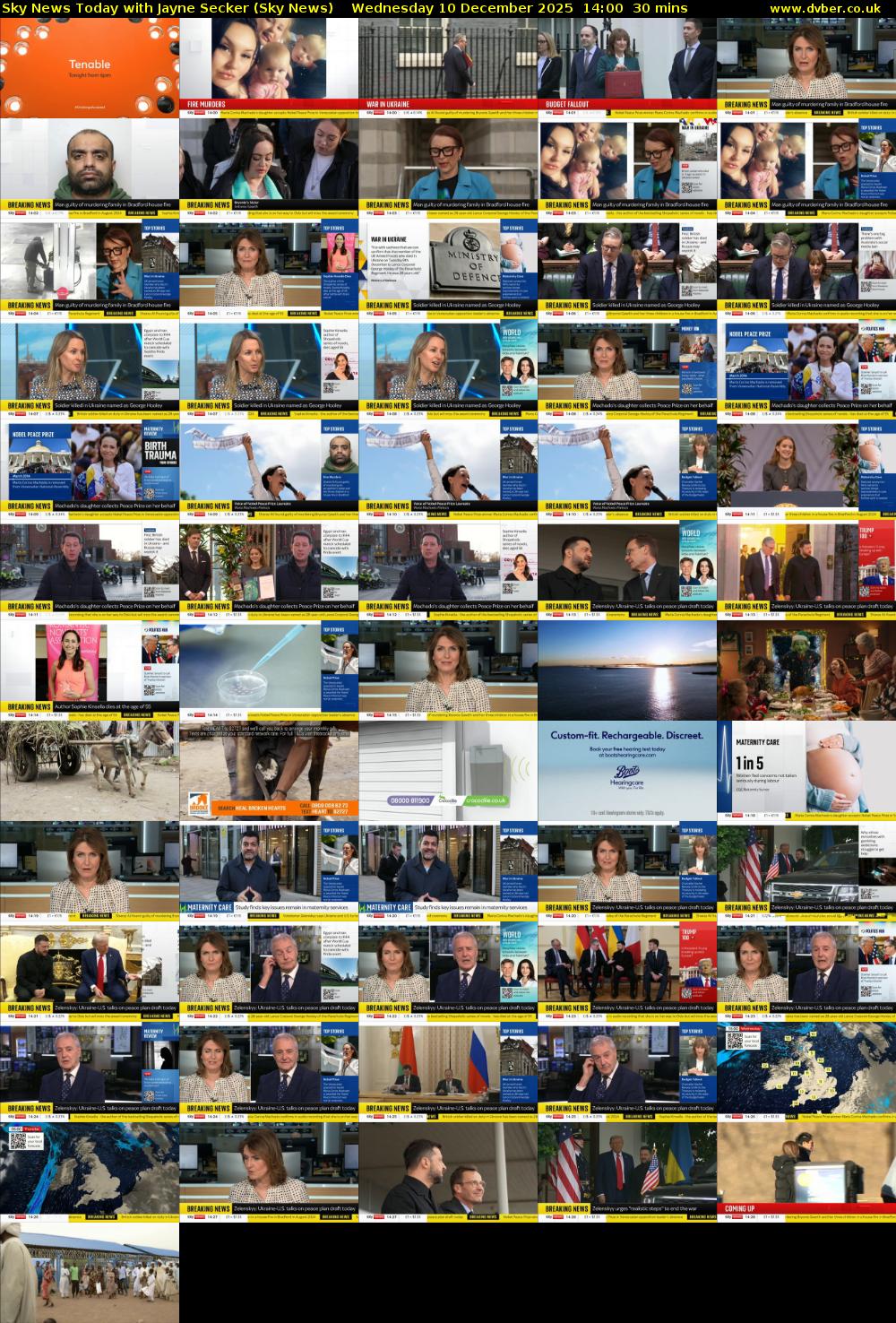 Sky News Today with Jayne Secker (Sky News) Wednesday 10 December 2025 14:00 - 14:30