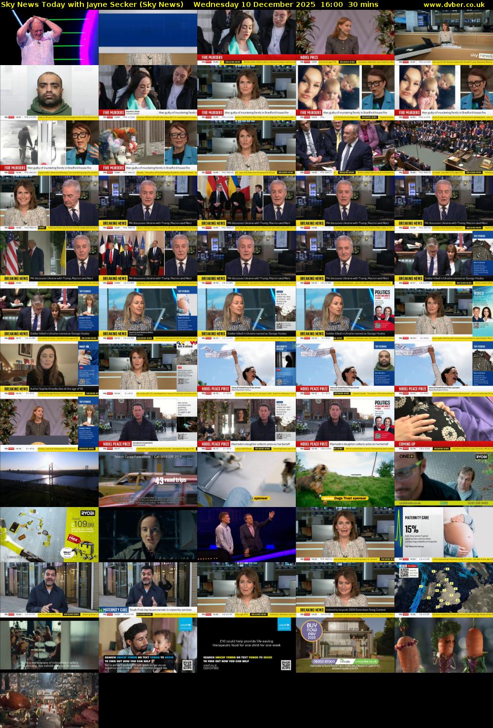 Sky News Today with Jayne Secker (Sky News) Wednesday 10 December 2025 16:00 - 16:30