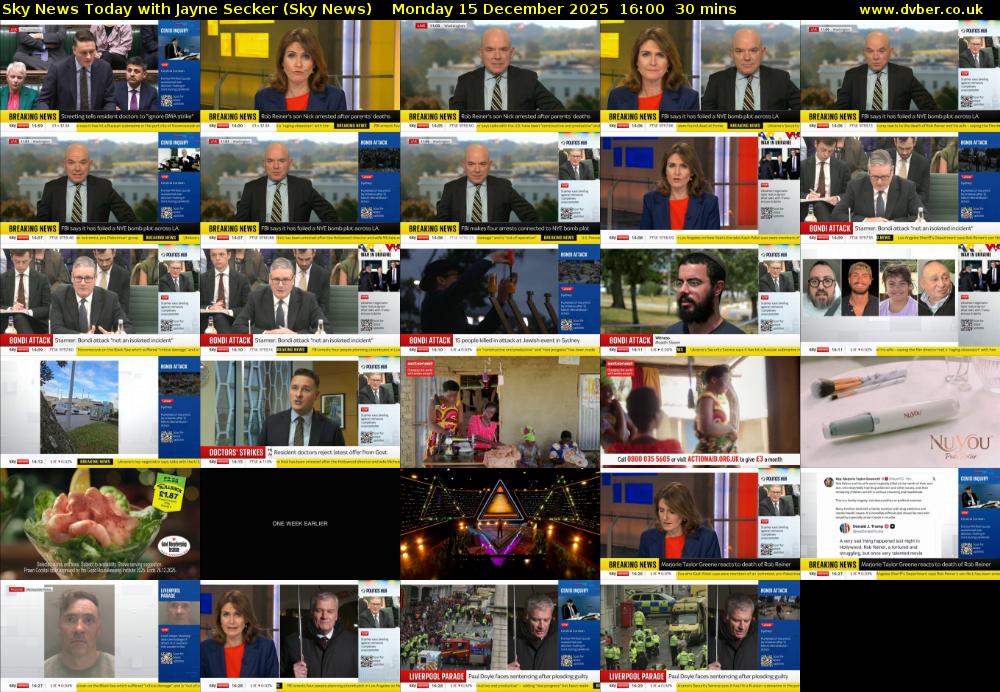 Sky News Today with Jayne Secker (Sky News) Monday 15 December 2025 16:00 - 16:30