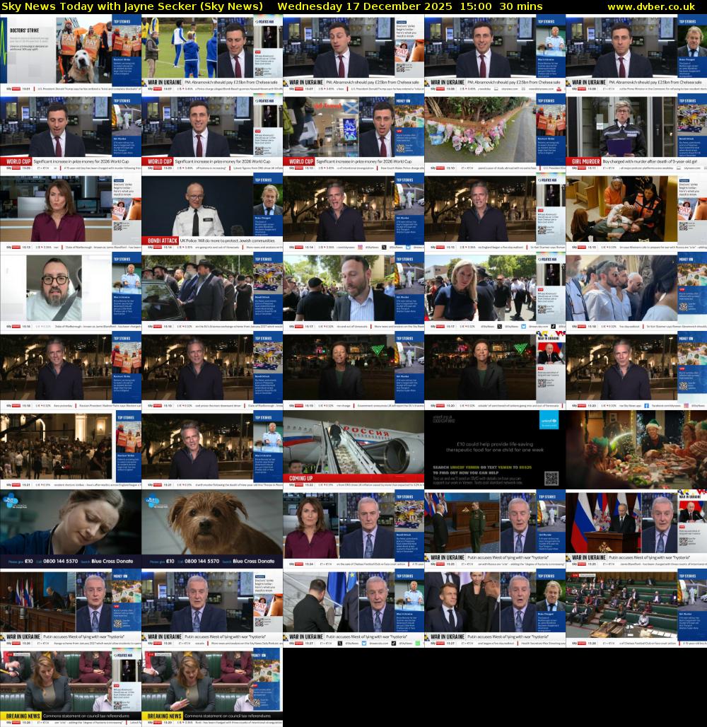 Sky News Today with Jayne Secker (Sky News) Wednesday 17 December 2025 15:00 - 15:30