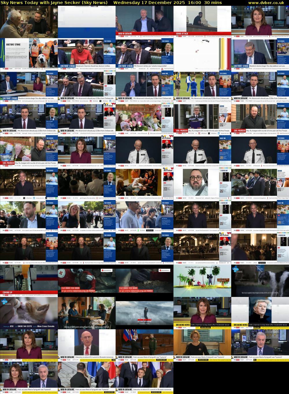Sky News Today with Jayne Secker (Sky News) Wednesday 17 December 2025 16:00 - 16:30