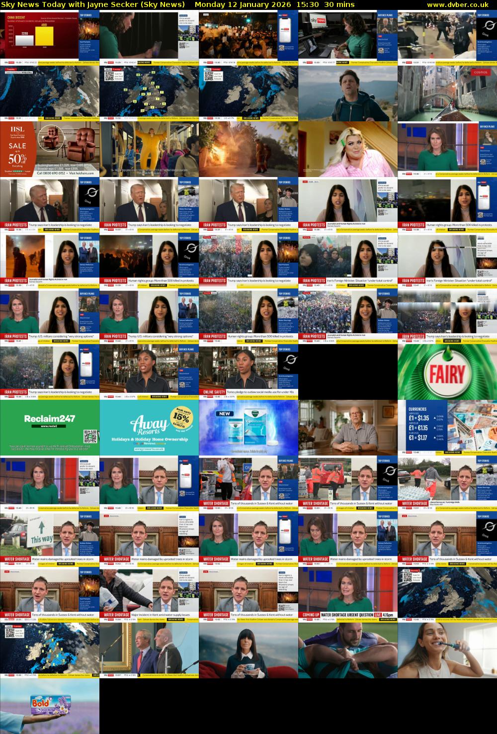 Sky News Today with Jayne Secker (Sky News) Monday 12 January 2026 15:30 - 16:00