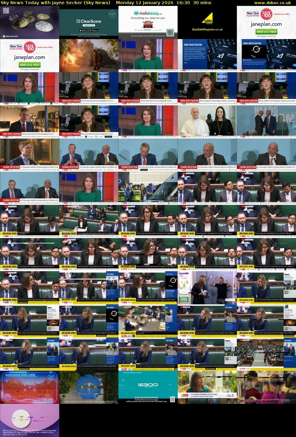 Sky News Today with Jayne Secker (Sky News) Monday 12 January 2026 16:30 - 17:00