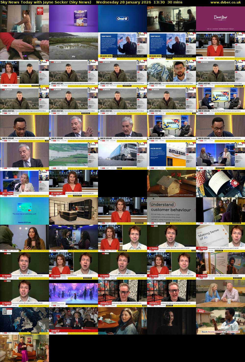 Sky News Today with Jayne Secker (Sky News) Wednesday 28 January 2026 13:30 - 14:00