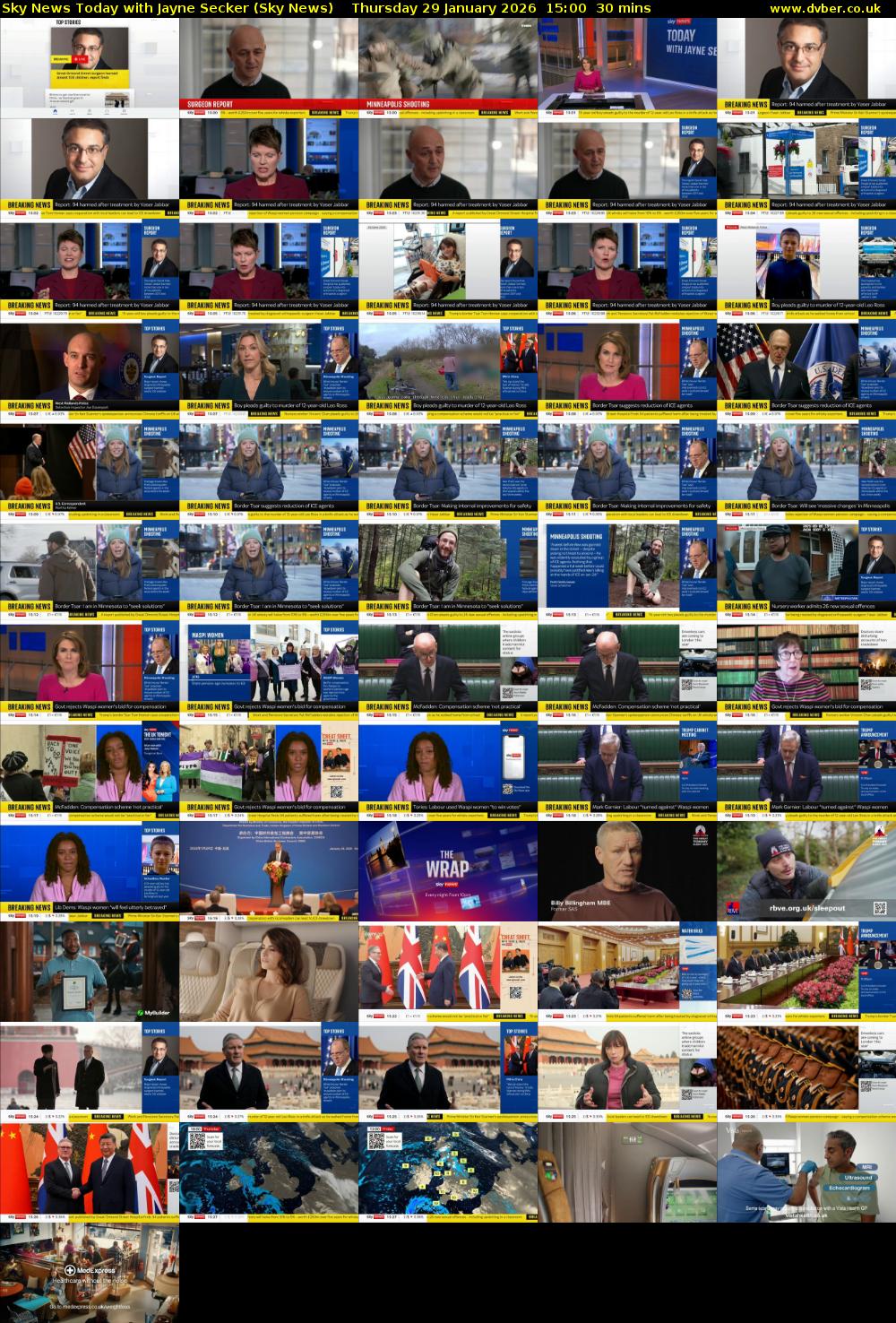 Sky News Today with Jayne Secker (Sky News) Thursday 29 January 2026 15:00 - 15:30