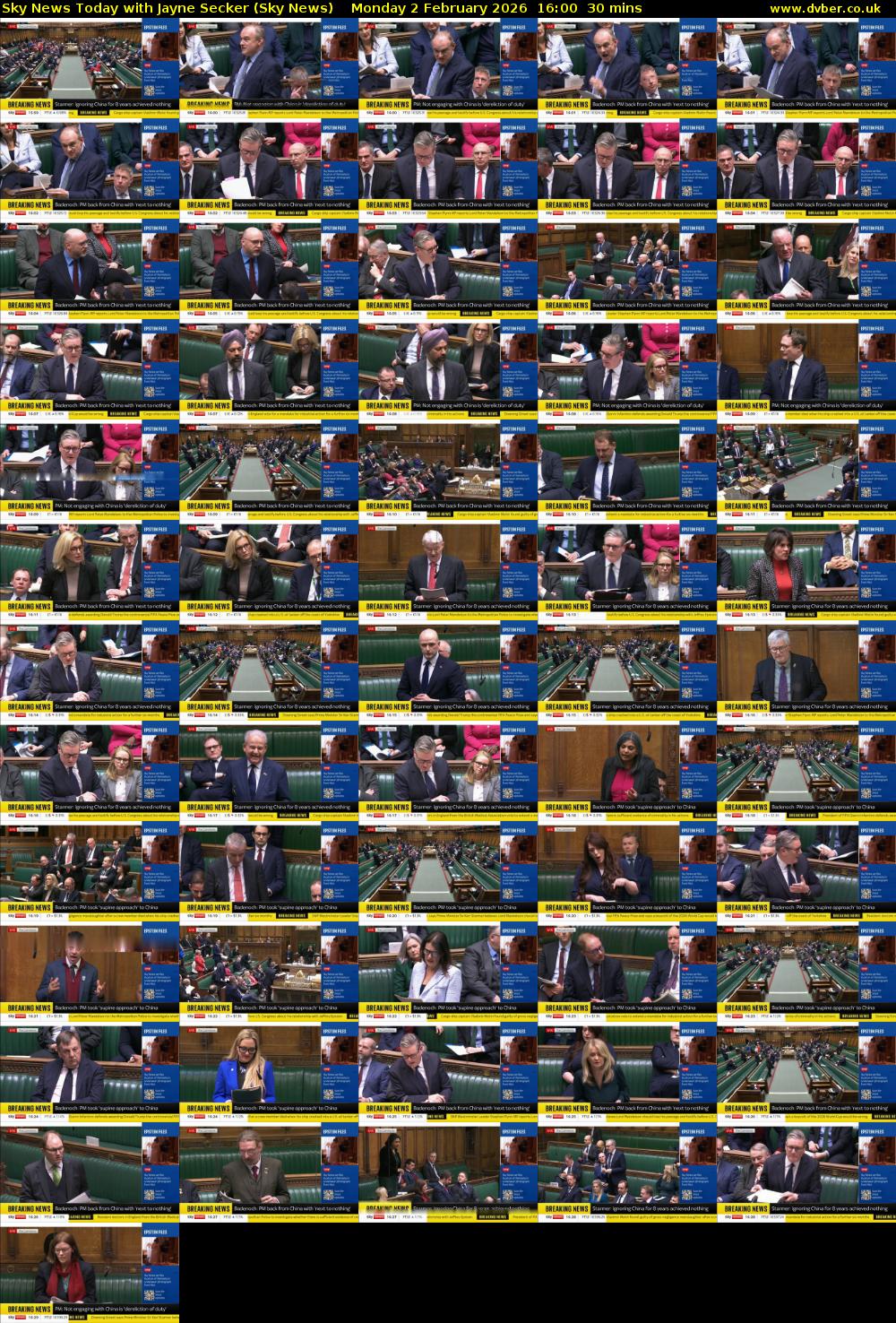 Sky News Today with Jayne Secker (Sky News) Monday 2 February 2026 16:00 - 16:30