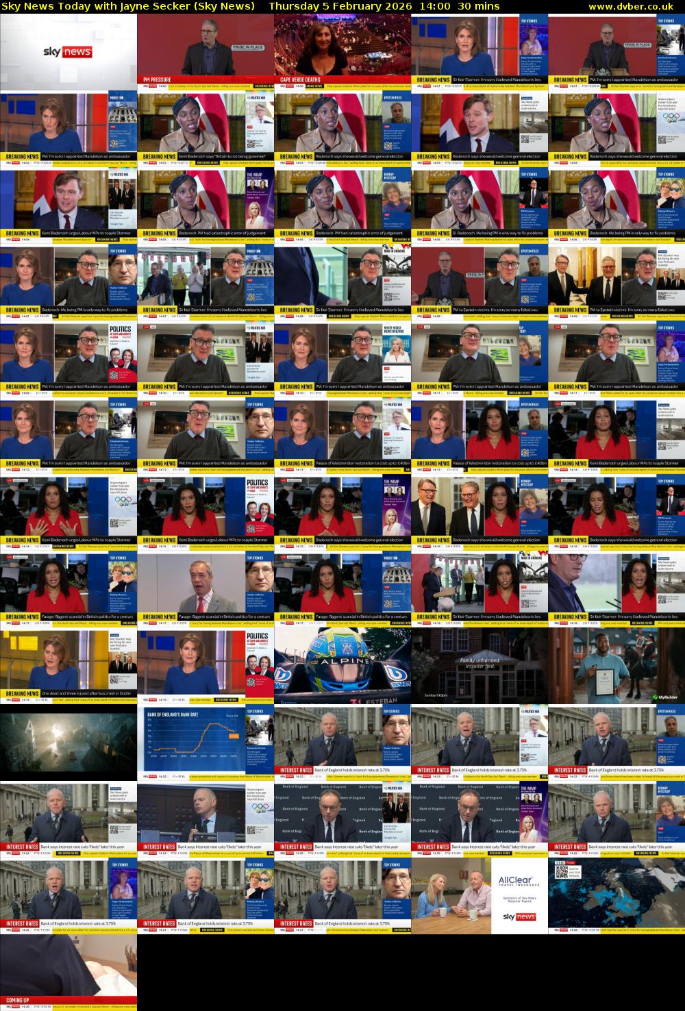 Sky News Today with Jayne Secker (Sky News) Thursday 5 February 2026 14:00 - 14:30