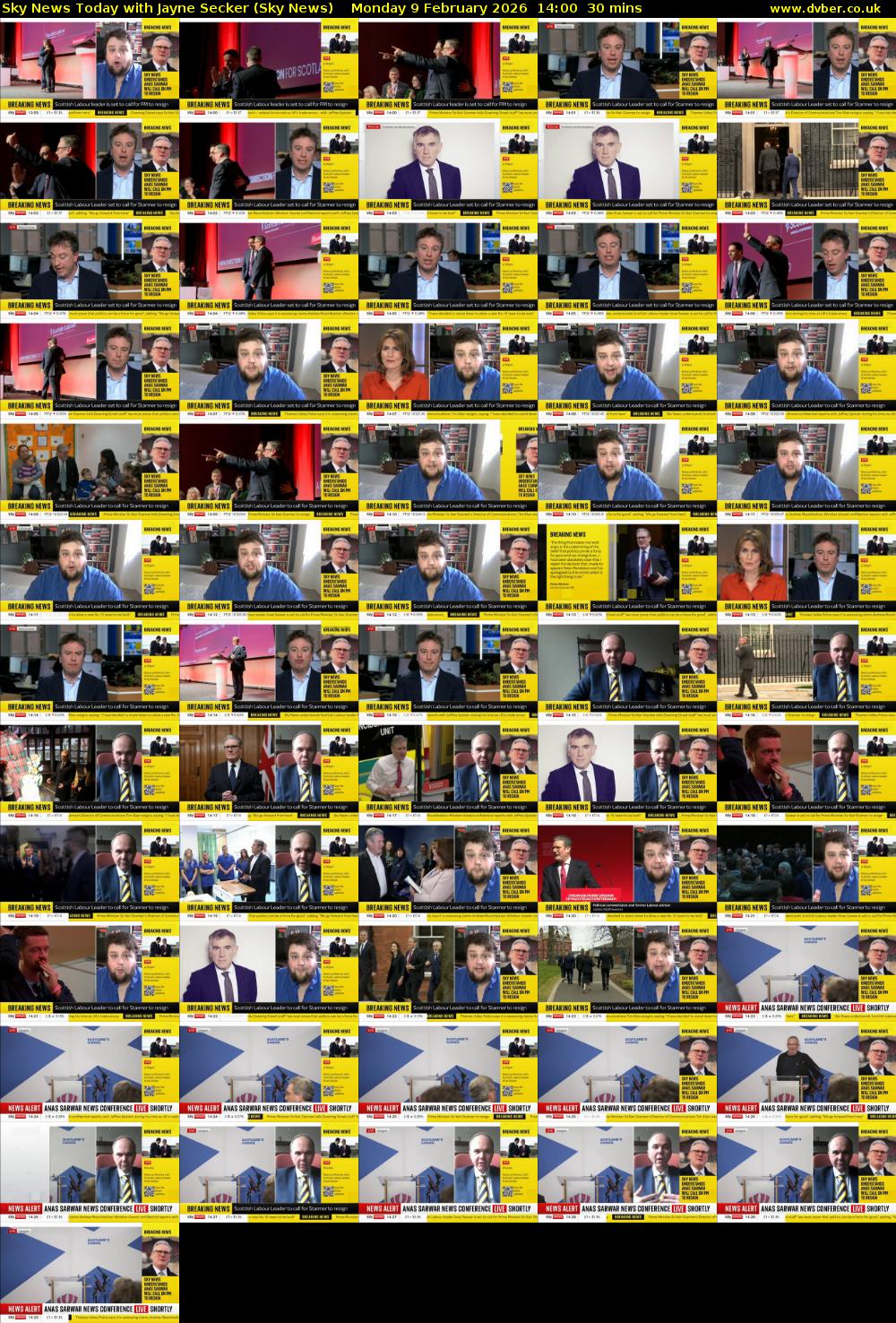 Sky News Today with Jayne Secker (Sky News) Monday 9 February 2026 14:00 - 14:30