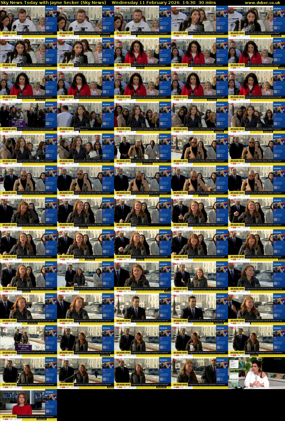 Sky News Today with Jayne Secker (Sky News) Wednesday 11 February 2026 14:30 - 15:00