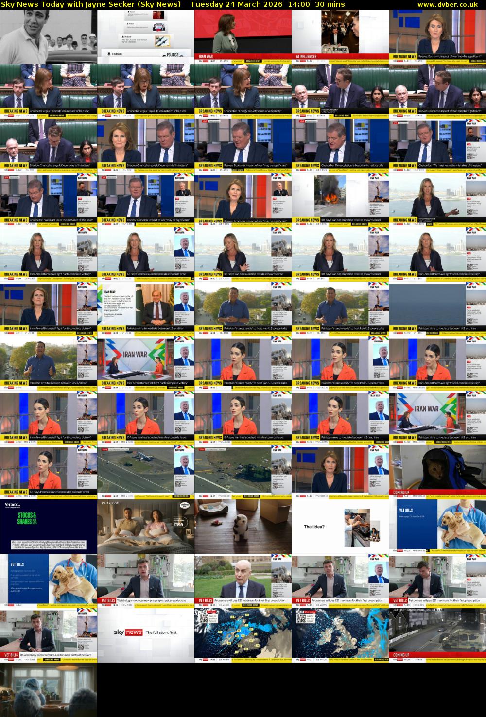 Sky News Today with Jayne Secker (Sky News) Tuesday 24 March 2026 14:00 - 14:30