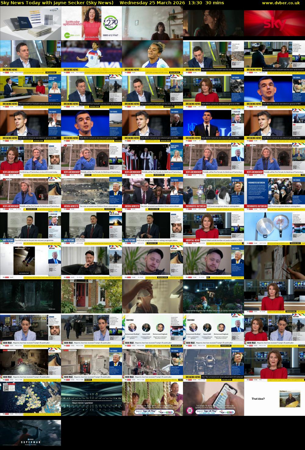 Sky News Today with Jayne Secker (Sky News) Wednesday 25 March 2026 13:30 - 14:00