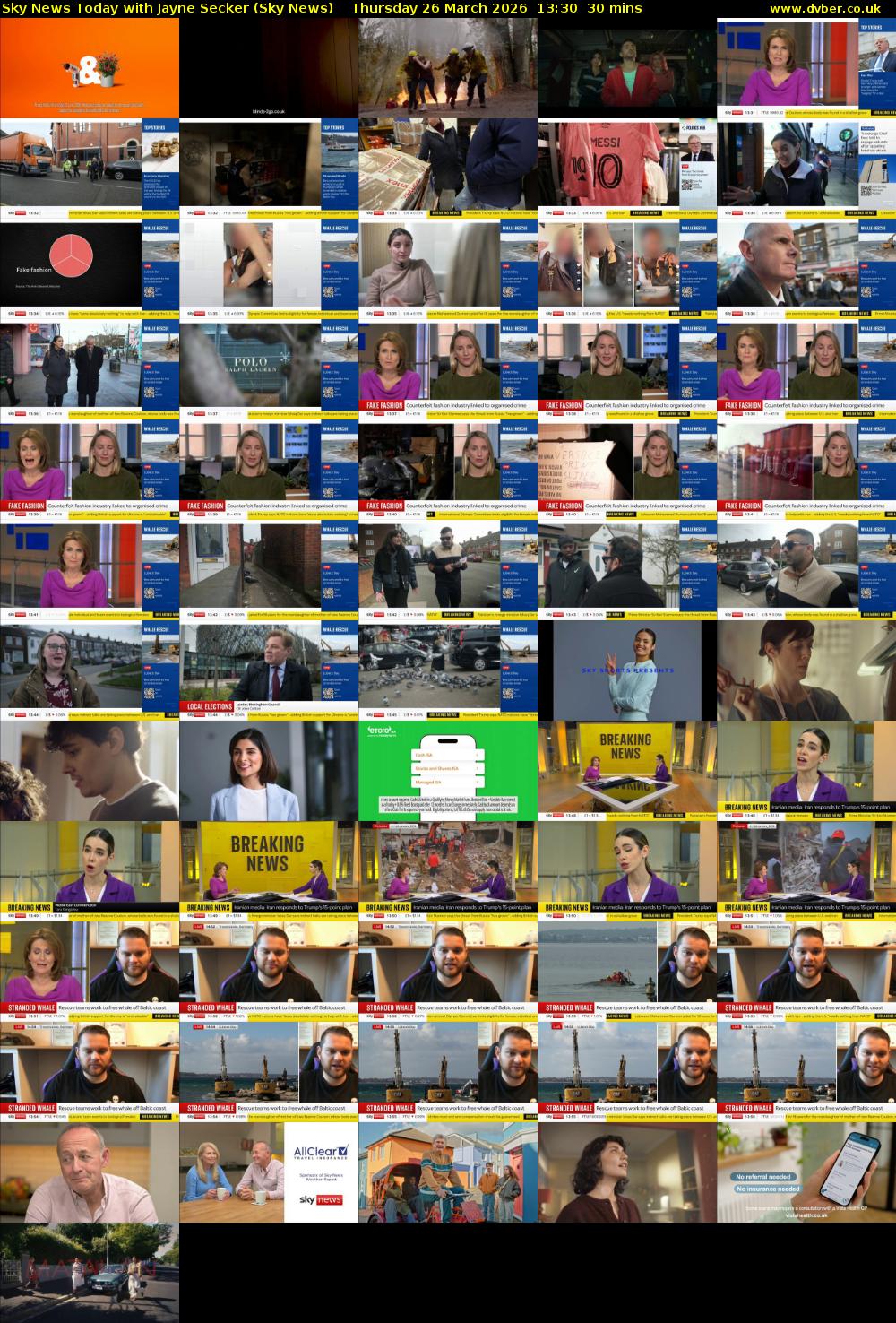 Sky News Today with Jayne Secker (Sky News) Thursday 26 March 2026 13:30 - 14:00