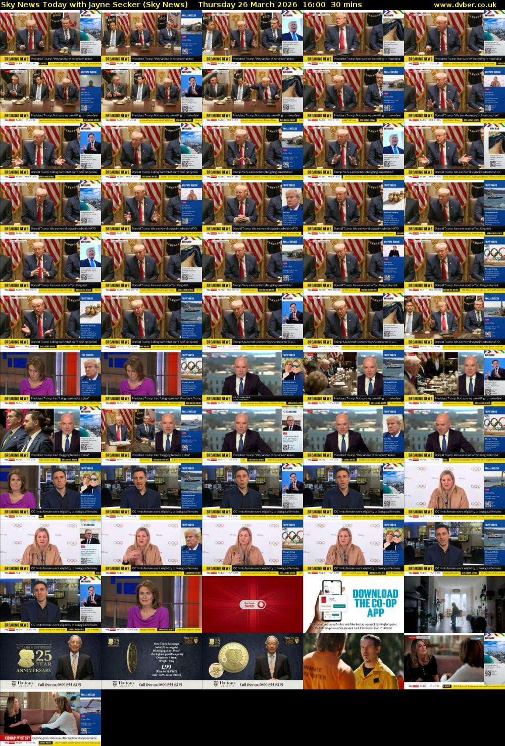 Sky News Today with Jayne Secker (Sky News) Thursday 26 March 2026 16:00 - 16:30