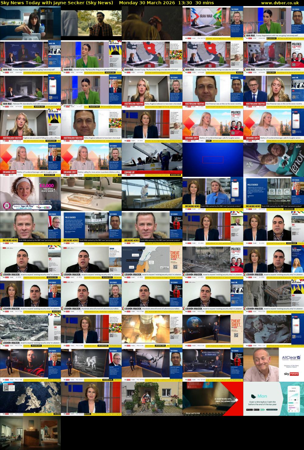 Sky News Today with Jayne Secker (Sky News) Monday 30 March 2026 13:30 - 14:00