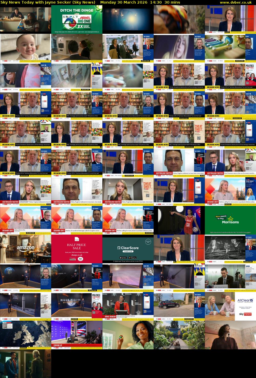 Sky News Today with Jayne Secker (Sky News) Monday 30 March 2026 14:30 - 15:00