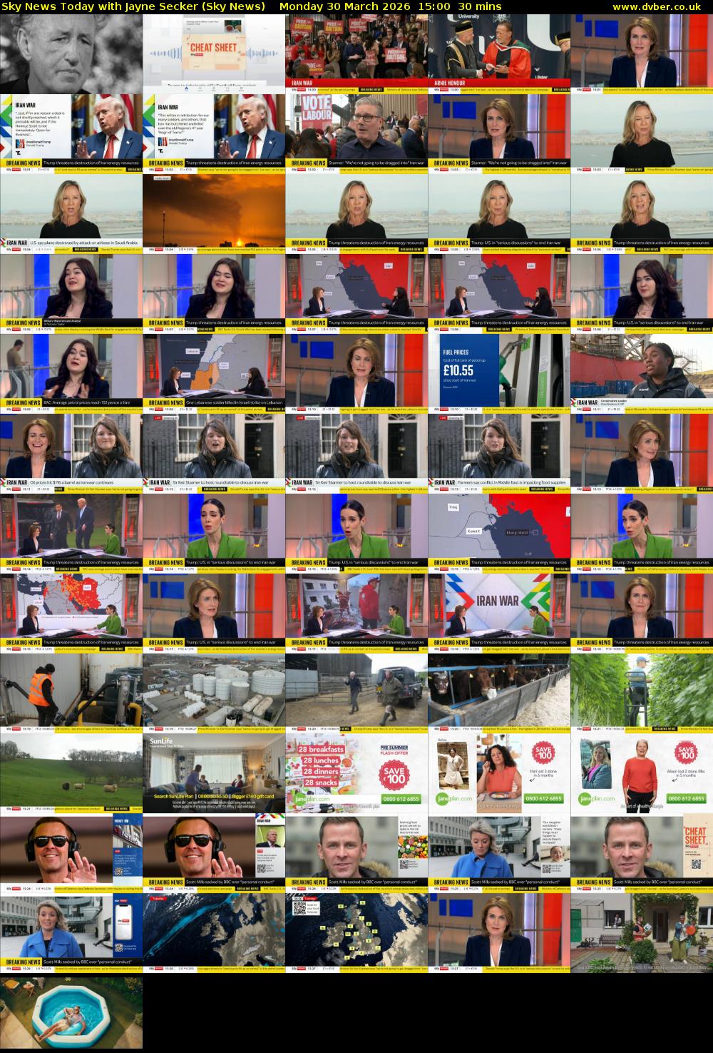 Sky News Today with Jayne Secker (Sky News) Monday 30 March 2026 15:00 - 15:30