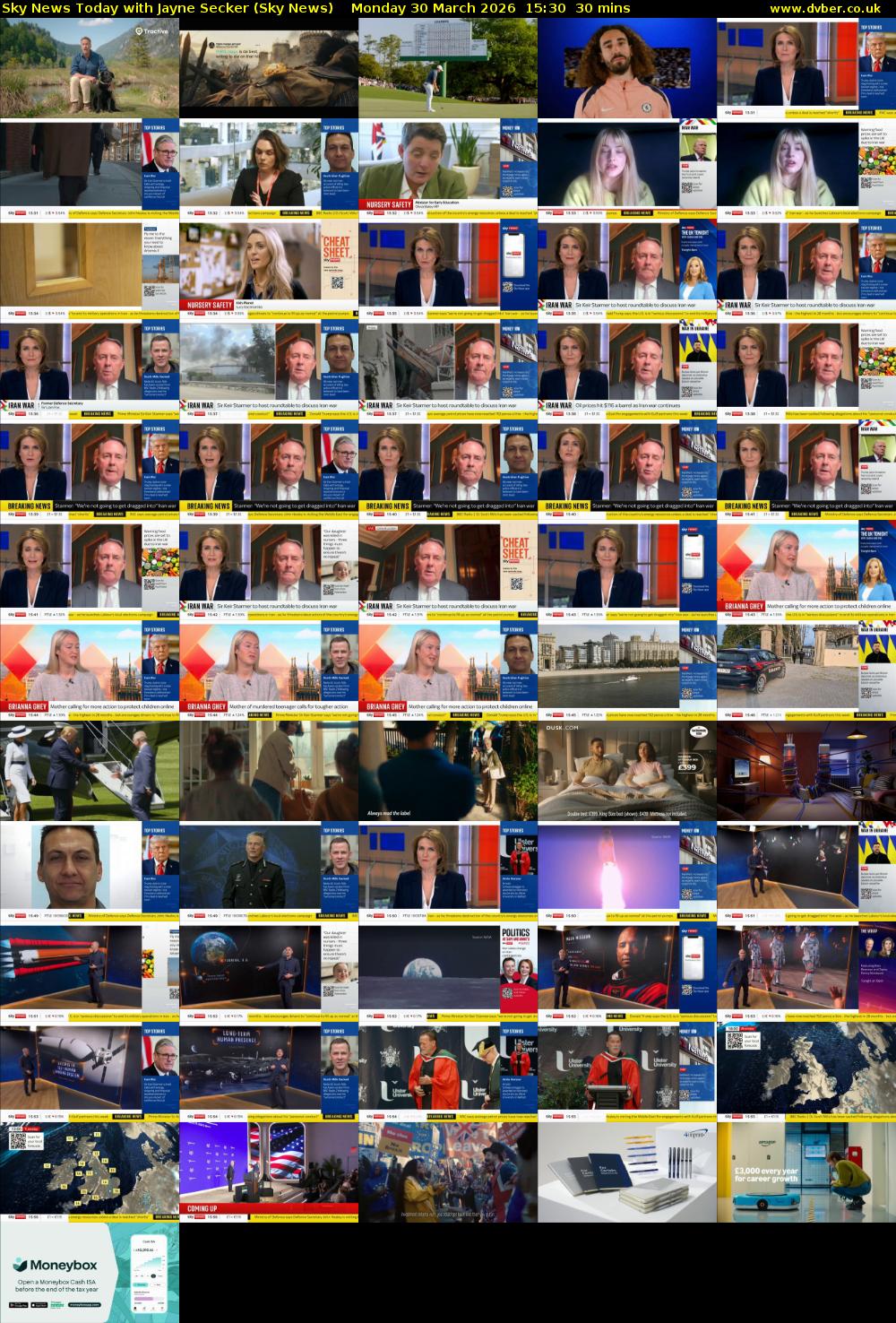 Sky News Today with Jayne Secker (Sky News) Monday 30 March 2026 15:30 - 16:00