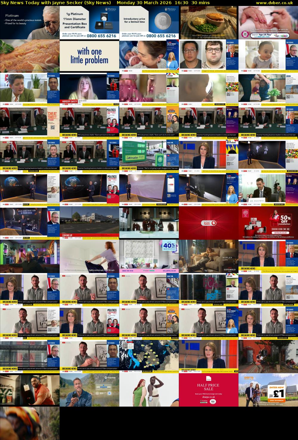 Sky News Today with Jayne Secker (Sky News) Monday 30 March 2026 16:30 - 17:00