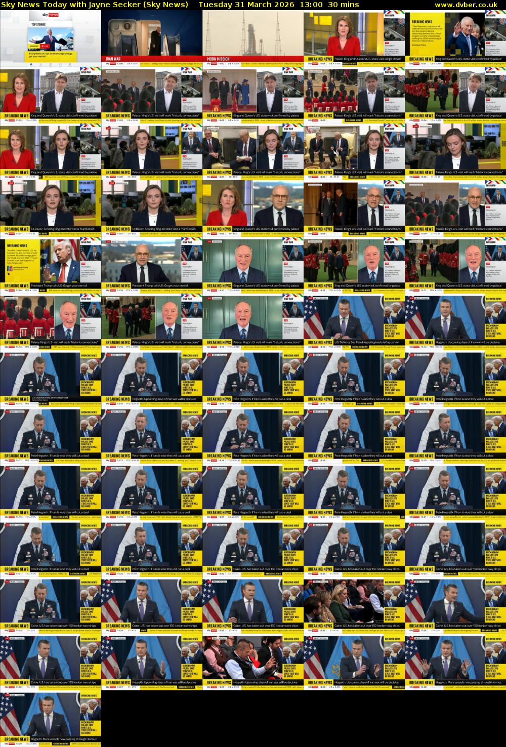 Sky News Today with Jayne Secker (Sky News) Tuesday 31 March 2026 13:00 - 13:30