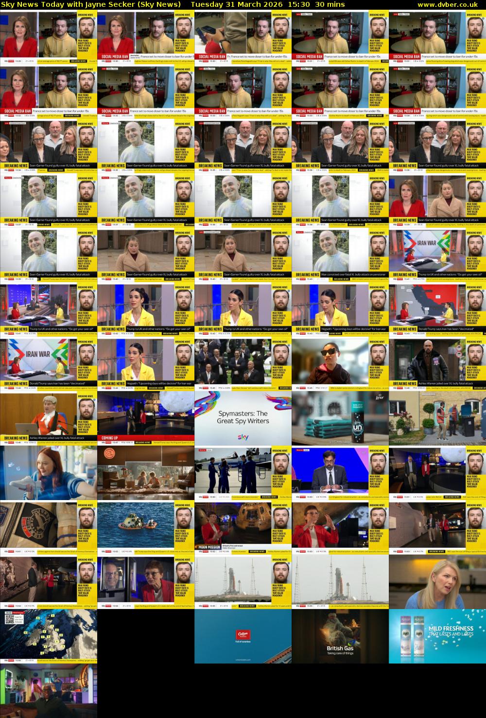 Sky News Today with Jayne Secker (Sky News) Tuesday 31 March 2026 15:30 - 16:00