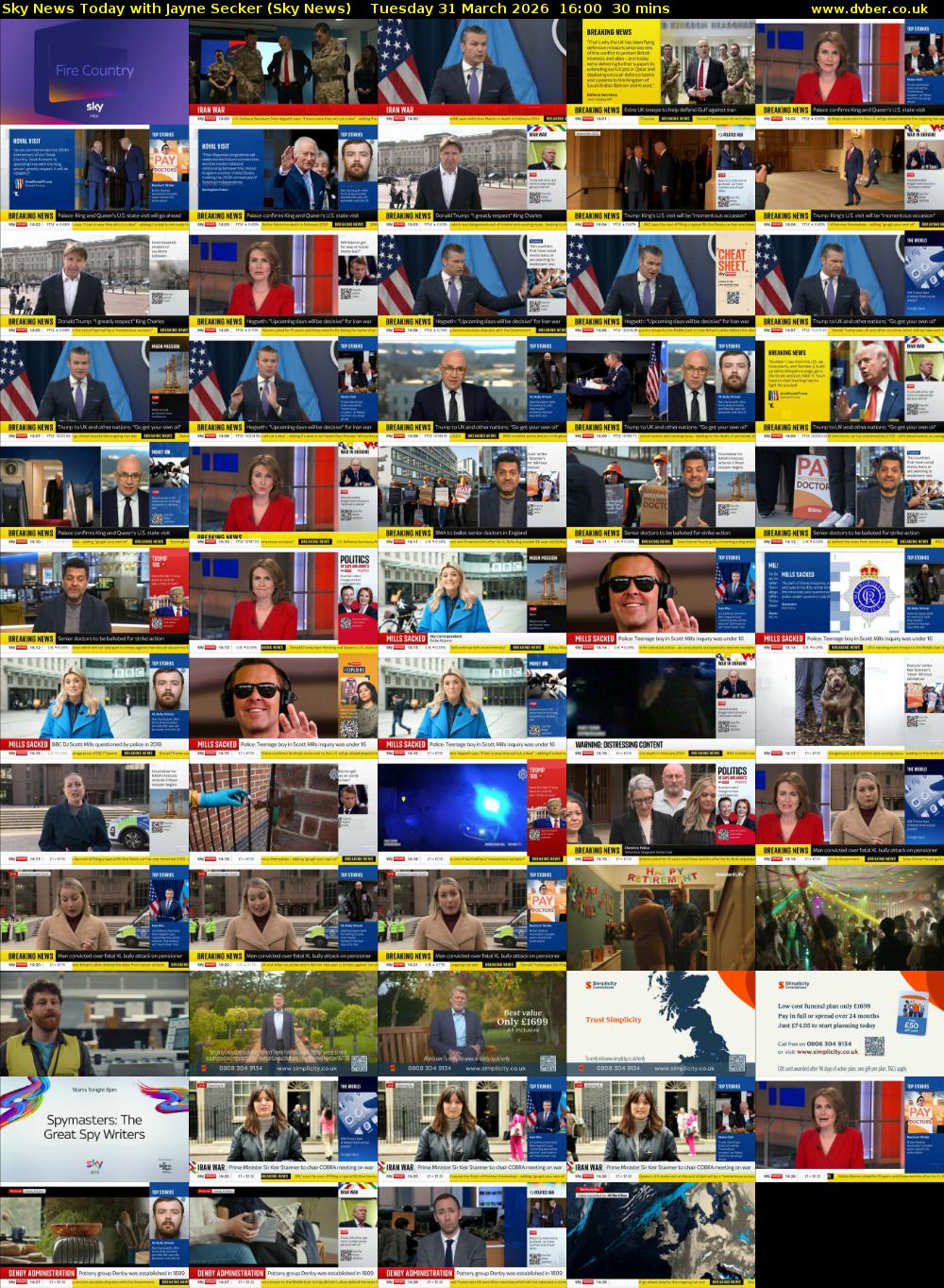 Sky News Today with Jayne Secker (Sky News) Tuesday 31 March 2026 16:00 - 16:30