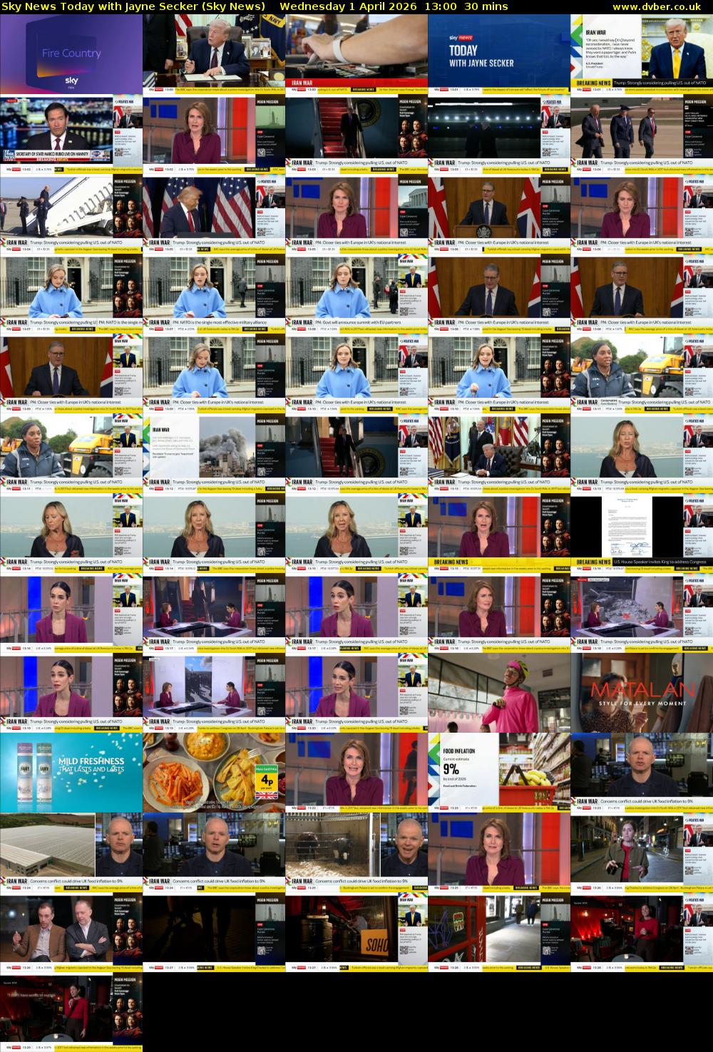 Sky News Today with Jayne Secker (Sky News) Wednesday 1 April 2026 13:00 - 13:30