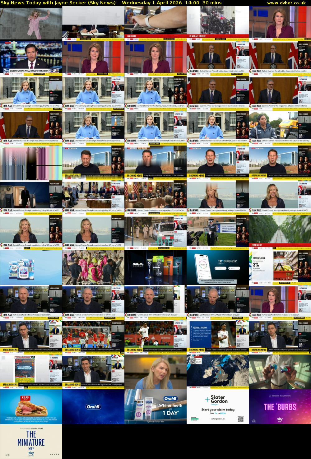 Sky News Today with Jayne Secker (Sky News) Wednesday 1 April 2026 14:00 - 14:30