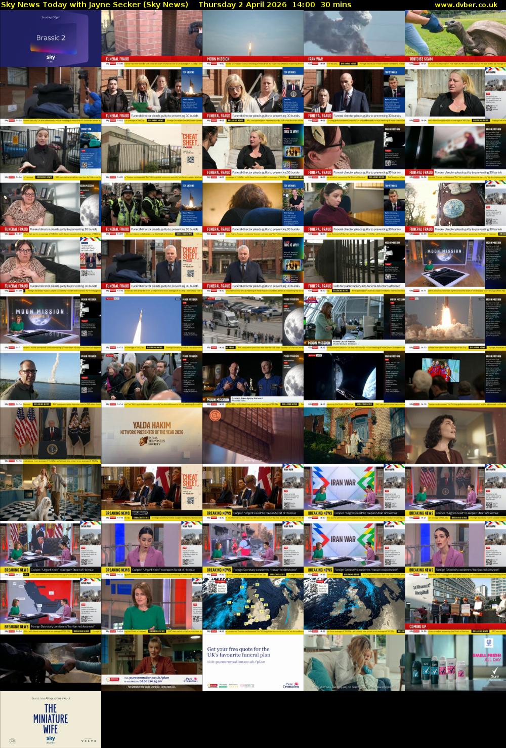 Sky News Today with Jayne Secker (Sky News) Thursday 2 April 2026 14:00 - 14:30