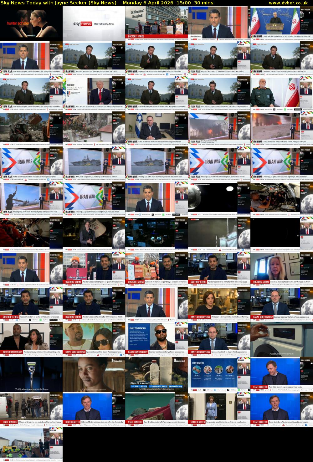 Sky News Today with Jayne Secker (Sky News) Monday 6 April 2026 15:00 - 15:30