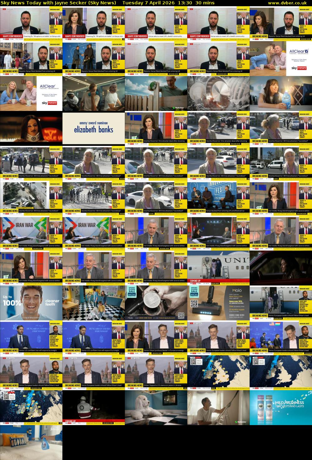Sky News Today with Jayne Secker (Sky News) Tuesday 7 April 2026 13:30 - 14:00