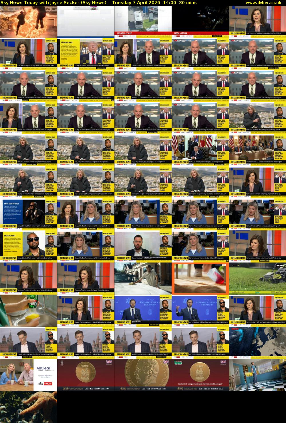 Sky News Today with Jayne Secker (Sky News) Tuesday 7 April 2026 14:00 - 14:30